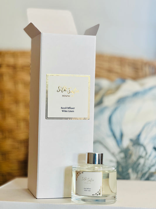 White Linen reed diffuser