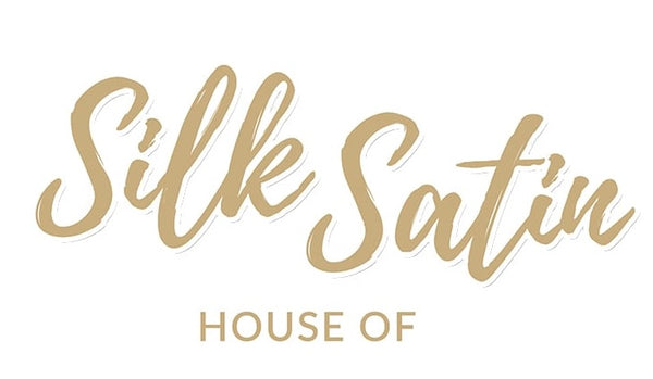 Gold ''Silk Satin House of'' on a transparent background
